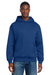 District DT6150 Mens V.I.T. Fleece Hooded Sweatshirt Hoodie Deep Royal Blue Model Front