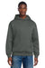 District DT6150 Mens V.I.T. Fleece Hooded Sweatshirt Hoodie Deep Smoke Grey Model Front