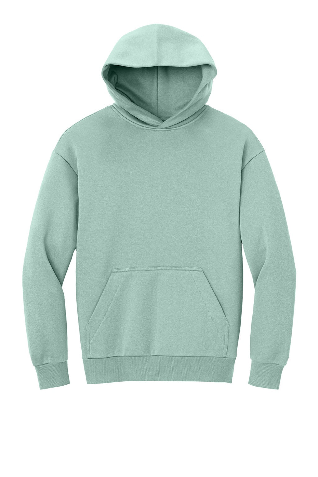 District DT6150 Mens V.I.T. Fleece Hooded Sweatshirt Hoodie Dusty Sage Green Flat Front
