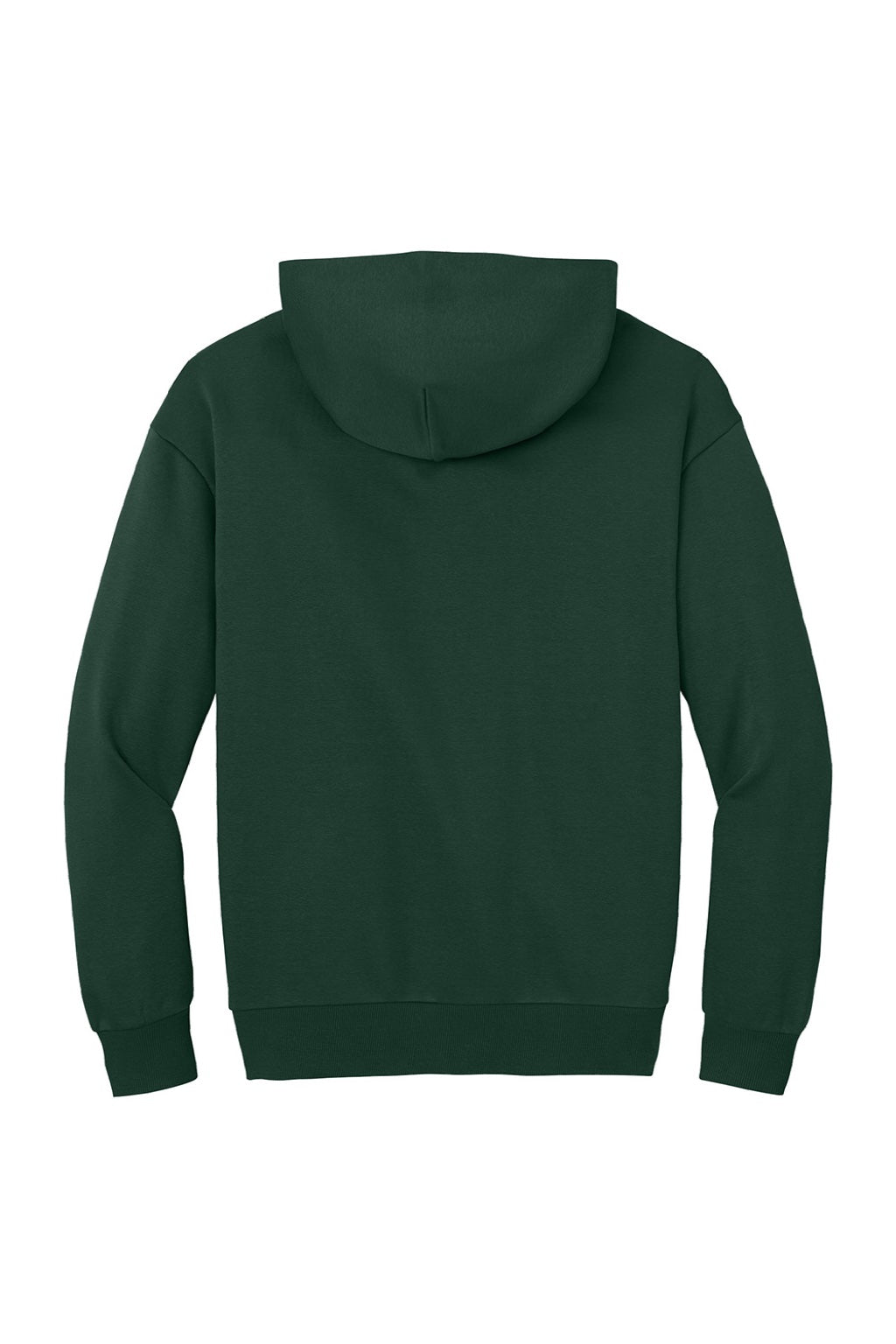 District DT6150 Mens V.I.T. Fleece Hooded Sweatshirt Hoodie Forest Green Flat Back