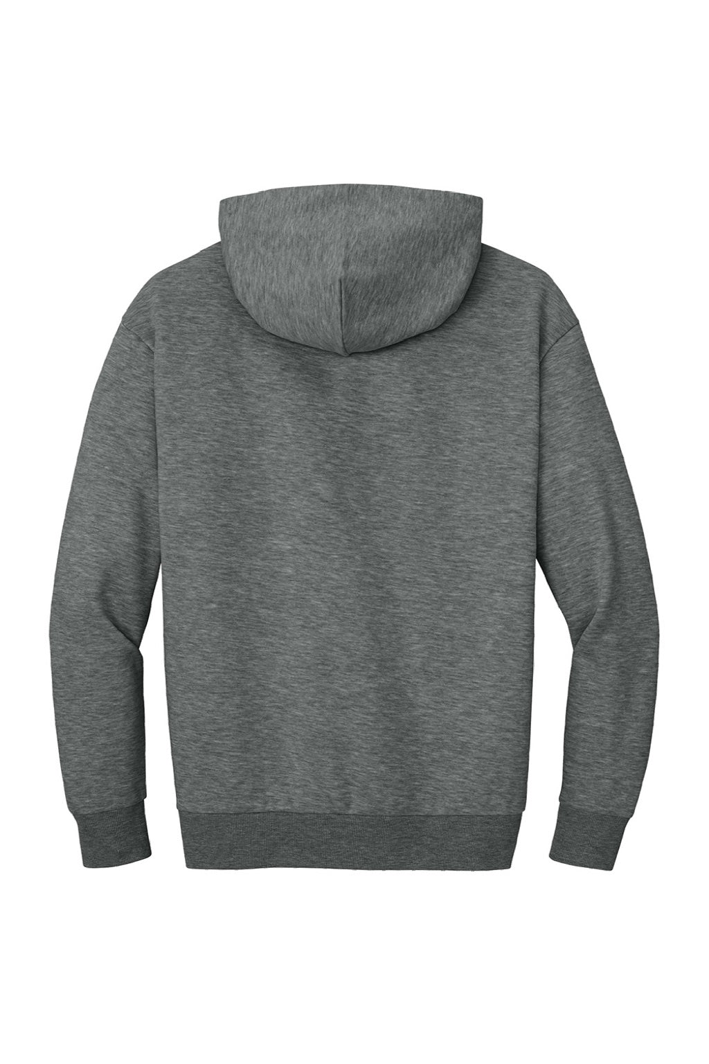 District DT6150 Mens V.I.T. Fleece Hooded Sweatshirt Hoodie Grey Frost Flat Back