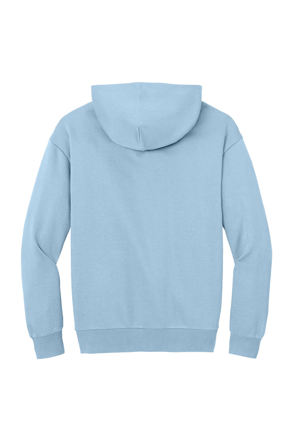 District DT6150 Mens V.I.T. Fleece Hooded Sweatshirt Hoodie Ice Blue Flat Back