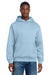 District DT6150 Mens V.I.T. Fleece Hooded Sweatshirt Hoodie Ice Blue Model Front