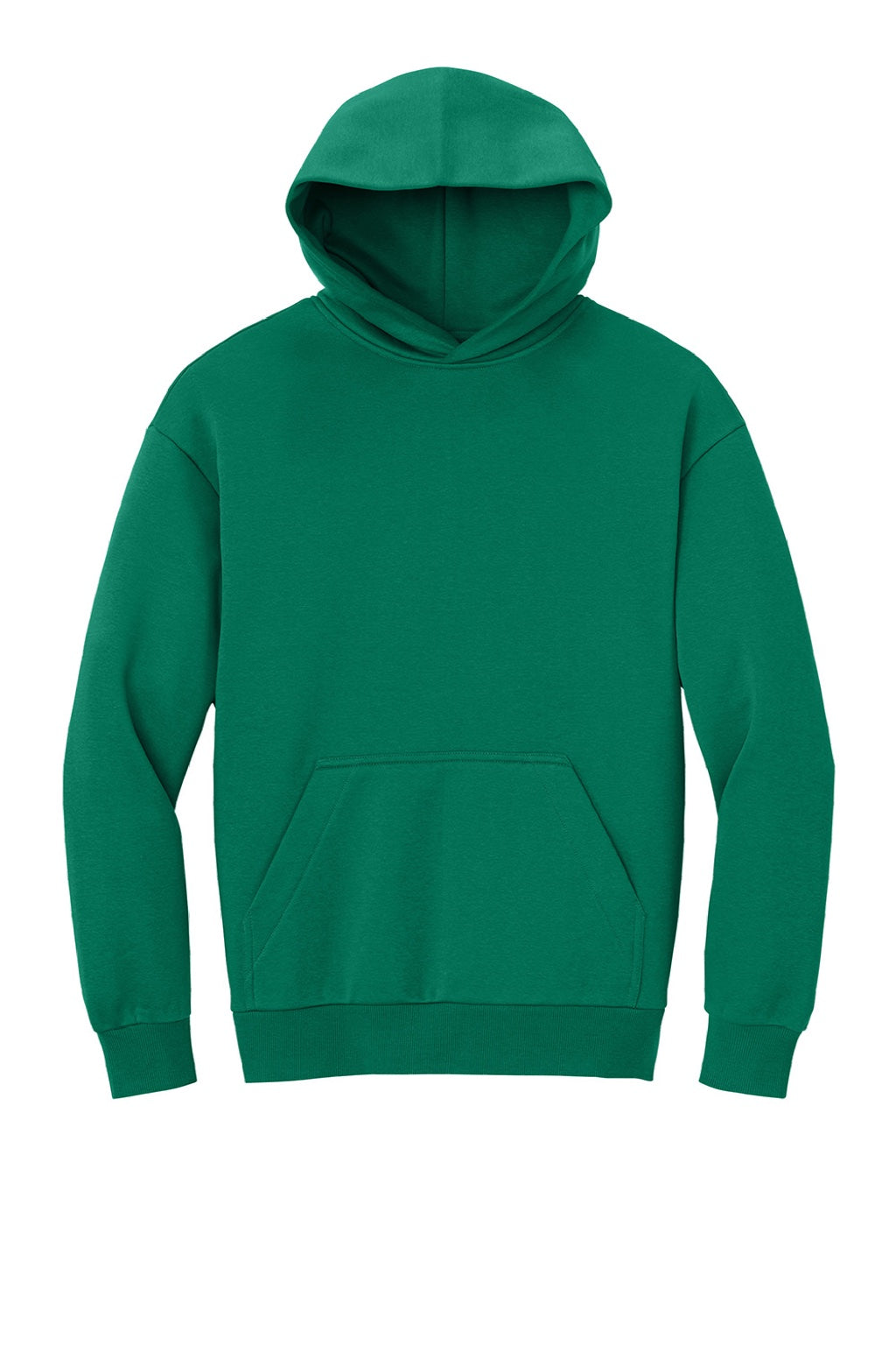 District DT6150 Mens V.I.T. Fleece Hooded Sweatshirt Hoodie Jewel Green Flat Front