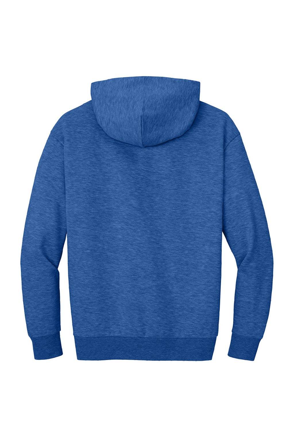 District DT6150 Mens V.I.T. Fleece Hooded Sweatshirt Hoodie Royal Blue Frost Flat Back