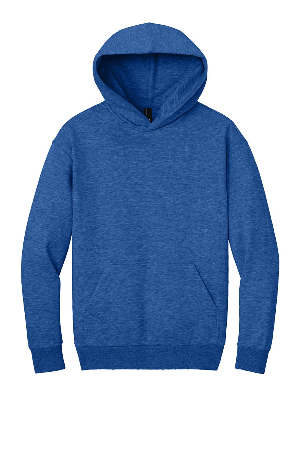 District DT6150 Mens V.I.T. Fleece Hooded Sweatshirt Hoodie Royal Blue Frost Flat Front