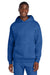 District DT6150 Mens V.I.T. Fleece Hooded Sweatshirt Hoodie Royal Blue Frost Model Front