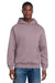 District DT6150 Mens V.I.T. Fleece Hooded Sweatshirt Hoodie Smoky Amethyst Purple Model Front