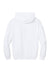 District DT6150 Mens V.I.T. Fleece Hooded Sweatshirt Hoodie White Flat Back