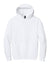 District DT6150 Mens V.I.T. Fleece Hooded Sweatshirt Hoodie White Flat Front