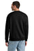 District DT6154 Mens V.I.T. Fleece Crewneck Sweatshirt Black Model Back