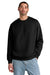 District DT6154 Mens V.I.T. Fleece Crewneck Sweatshirt Black Model Front