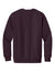 District DT6154 Mens V.I.T. Fleece Crewneck Sweatshirt Bordeaux Flat Back