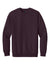 District DT6154 Mens V.I.T. Fleece Crewneck Sweatshirt Bordeaux Flat Front