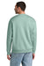 District DT6154 Mens V.I.T. Fleece Crewneck Sweatshirt Dusty Sage Green Model Back