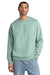 District DT6154 Mens V.I.T. Fleece Crewneck Sweatshirt Dusty Sage Green Model Front