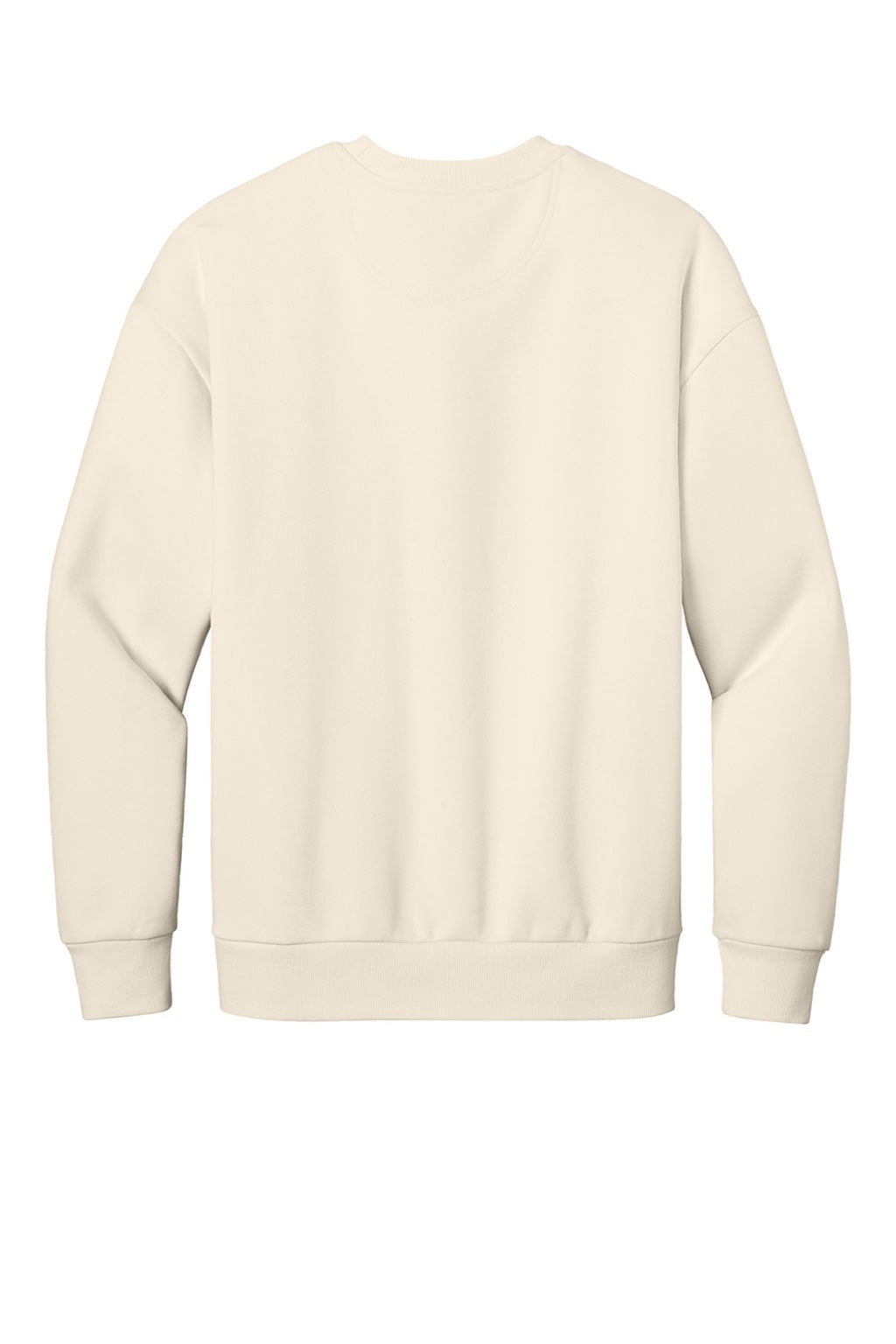District DT6154 Mens V.I.T. Fleece Crewneck Sweatshirt Griege Flat Back