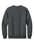 District DT6154 Mens V.I.T. Fleece Crewneck Sweatshirt Heather Charcoal Grey Flat Back