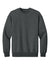 District DT6154 Mens V.I.T. Fleece Crewneck Sweatshirt Heather Charcoal Grey Flat Front