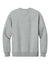District DT6154 Mens V.I.T. Fleece Crewneck Sweatshirt Heather Light Grey Flat Back