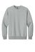 District DT6154 Mens V.I.T. Fleece Crewneck Sweatshirt Heather Light Grey Flat Front
