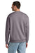 District DT6154 Mens V.I.T. Fleece Crewneck Sweatshirt Smoky Amethyst Purple Model Back