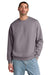 District DT6154 Mens V.I.T. Fleece Crewneck Sweatshirt Smoky Amethyst Purple Model Front