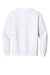 District DT6154 Mens V.I.T. Fleece Crewneck Sweatshirt White Flat Back