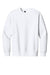 District DT6154 Mens V.I.T. Fleece Crewneck Sweatshirt White Flat Front