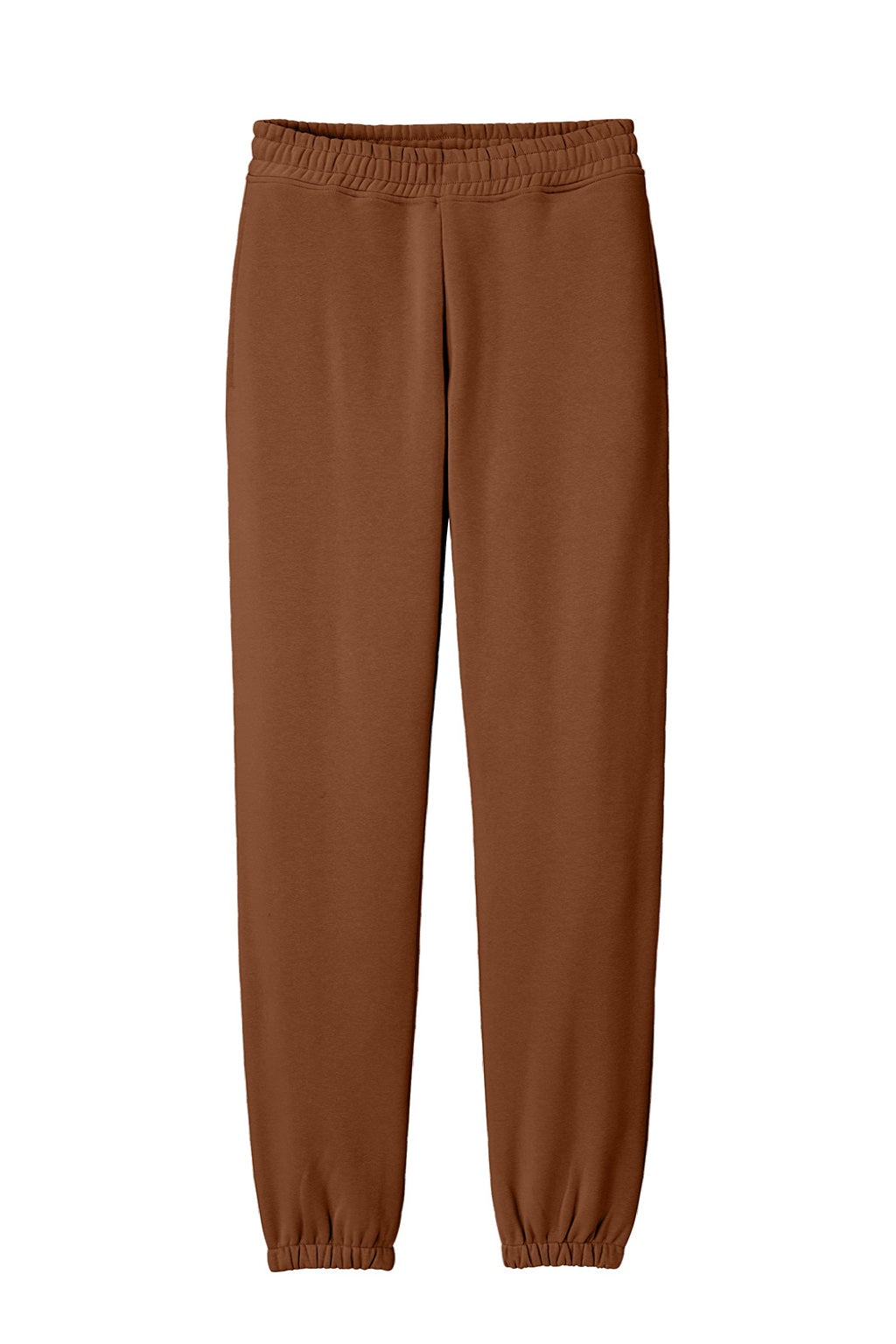 District DT6162 Mens V.I.T. Fleece Sweatpants w/ Pockets Baked Clay Brown Flat Front