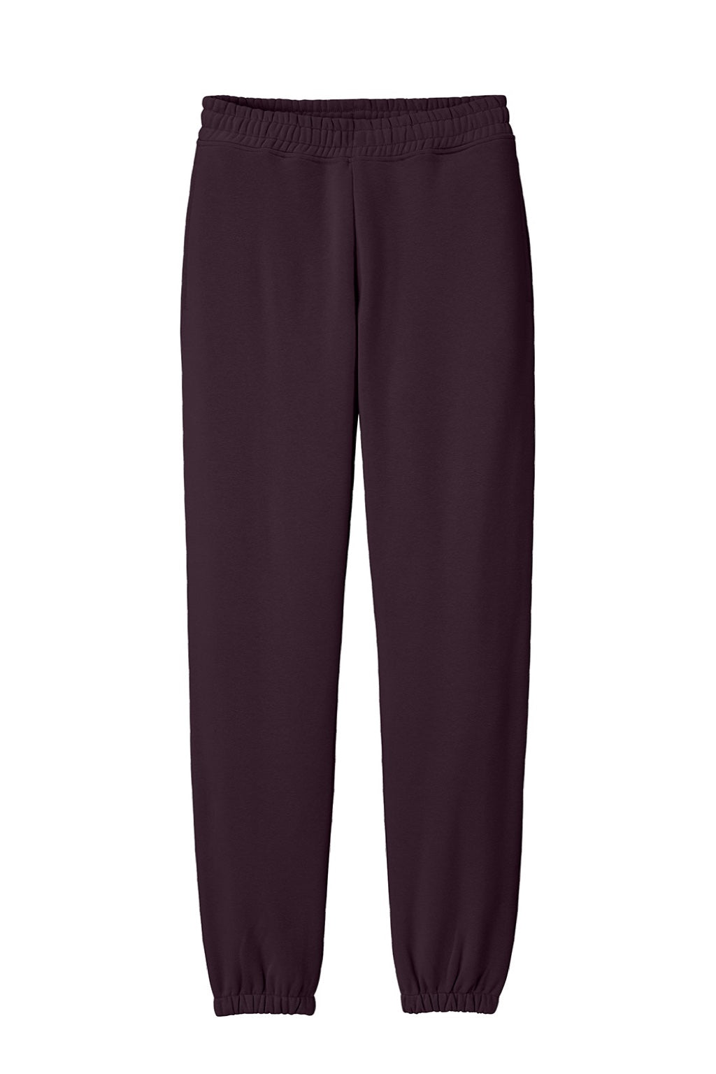 District DT6162 Mens V.I.T. Fleece Sweatpants w/ Pockets Bordeaux Flat Front