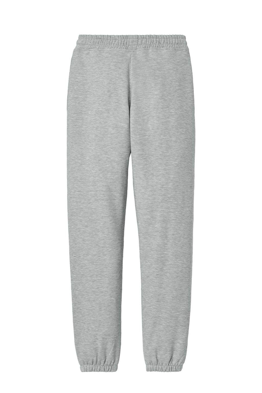 District DT6162 Mens V.I.T. Fleece Sweatpants w/ Pockets Heather Light Grey Flat Back