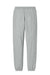 District DT6162 Mens V.I.T. Fleece Sweatpants w/ Pockets Heather Light Grey Flat Back