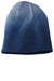 District Hats DT618 Unisex Slouch Beanie Navy Blue Dip Dye Flat Front