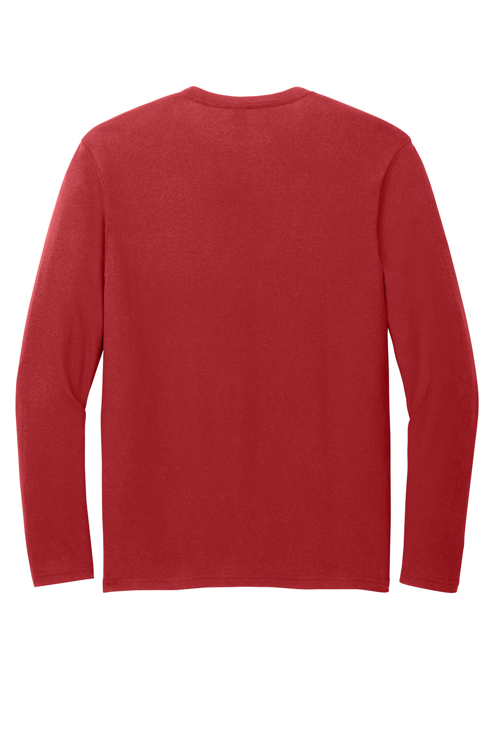 District DT6200 Mens Very Important Long Sleeve Crewneck T-Shirt Classic Red Flat Back