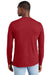 District DT6200 Mens Very Important Long Sleeve Crewneck T-Shirt Classic Red Model Back