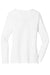 District DT6201 Womens Very Important Long Sleeve V-Neck T-Shirts White Flat Back