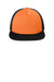 District Hats DT624 Mens Flat Bill Snapback Trucker Hat Neon Orange Flat Front