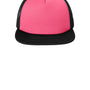 District Hats Mens Flat Bill Snapback Trucker Hat - Neon Pink