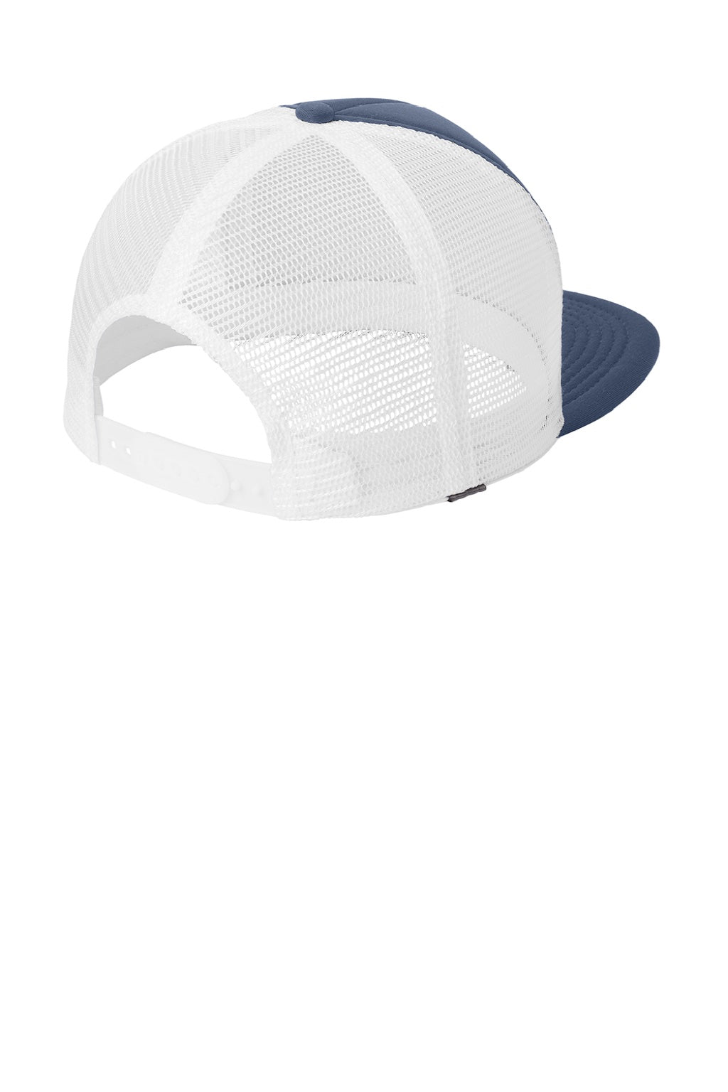 District Hats DT624 Mens Flat Bill Snapback Trucker Hat New Navy Blue Flat Back