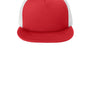 District Hats Mens Flat Bill Snapback Trucker Hat - New Red