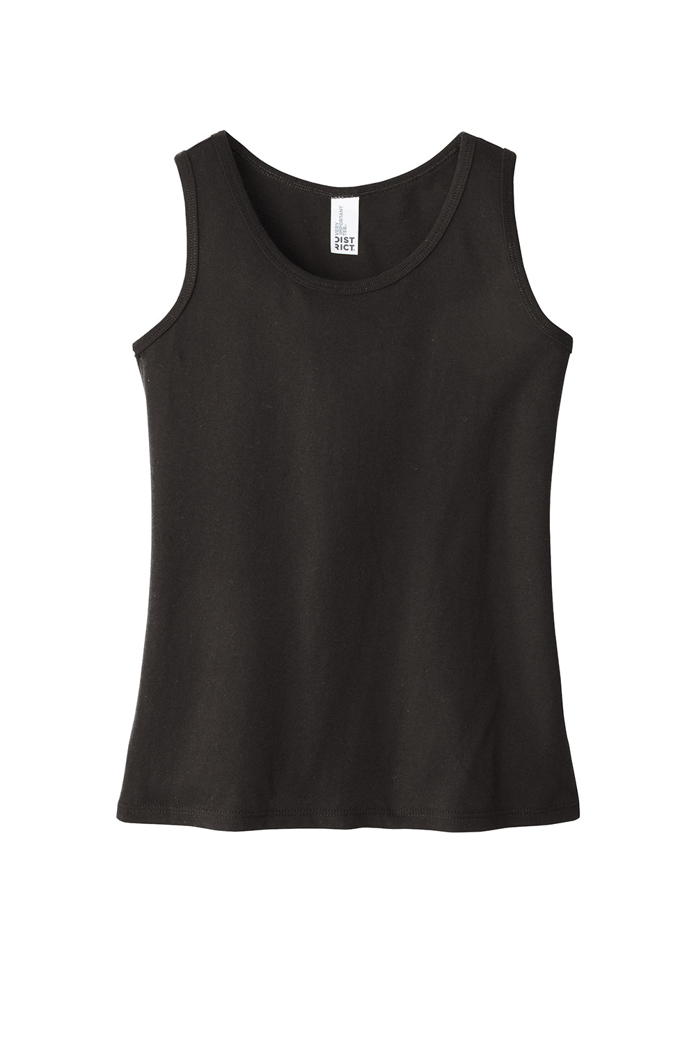 District DT6303YG Youth Very Important Tank Top Black Flat Front