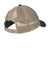 District Hats DT630 Mens Adjustable Hat Black/Khaki Brown Flat Back