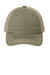 District Hats DT630 Mens Adjustable Hat Olive Green/Khaki Brown Flat Front