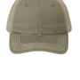 District Hats Mens Adjustable Hat - Olive Green/Khaki Brown