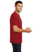 District DT6500 Mens Very Important Short Sleeve V-Neck T-Shirt Classic Red Model Side