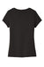 District DT6503 Womens Very Important Short Sleeve V-Neck T-Shirt Black Flat Back
