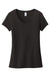 District DT6503 Womens Very Important Short Sleeve V-Neck T-Shirt Black Flat Front