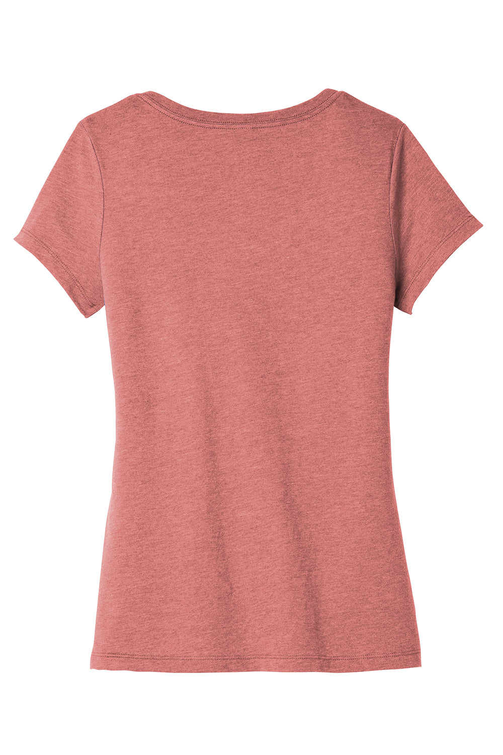 District DT6503 Womens Very Important Short Sleeve V-Neck T-Shirt Blush Frost Flat Back