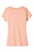 District DT6503 Womens Very Important Short Sleeve V-Neck T-Shirt Dusty Peach Flat Back